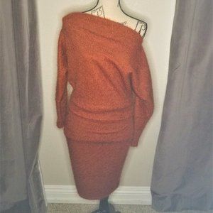 NWOT-Fashion Nova- Fuzzy Off The Shoulder Dress